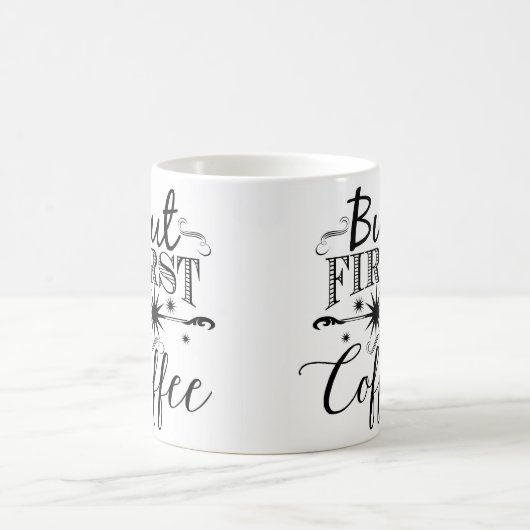 しかし最初に、コーヒー-タイポグラフィのコーヒー・マグ コーヒーマグカップ (中央)