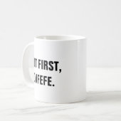 しかし最初に、Covfefe Covfefeのマグ コーヒーマグカップ (正面左)