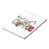 しかし最初のコーヒーは陽気なクリスマス ノートパッド (回転)