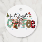 しかし最初のコーヒーは陽気なクリスマス フェイバータグ (裏面)
