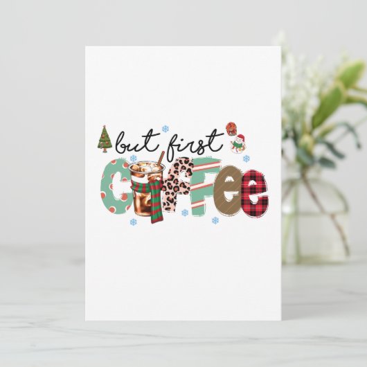 しかし最初のコーヒーは陽気なクリスマス 招待状 (スタンド正面)