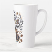 しかし最初のコーヒーアート – スタイリッシュ金ゴールドデザイン カフェラテマグ (右)