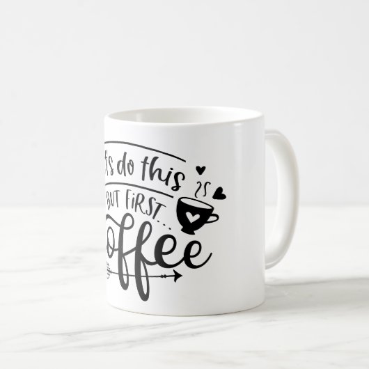 しかし最初のコーヒーマグ コーヒーマグカップ (正面右)