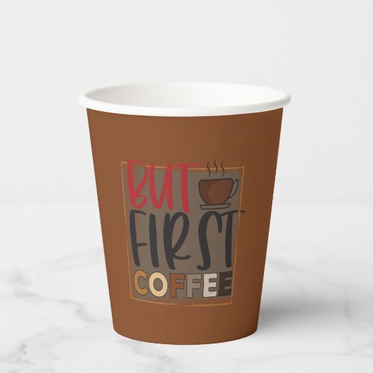 しかし最初のコーヒー引用文 紙コップ (正面)