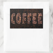 しかし最初のコーヒー豆 長方形シール (バッグ)