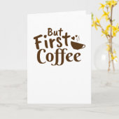 しかし最初のコーヒー カード (黄色い花)