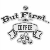 しかし最初のコーヒー シール (正面)