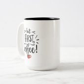 しかし最初のコーヒー ツートーンマグカップ (正面左)