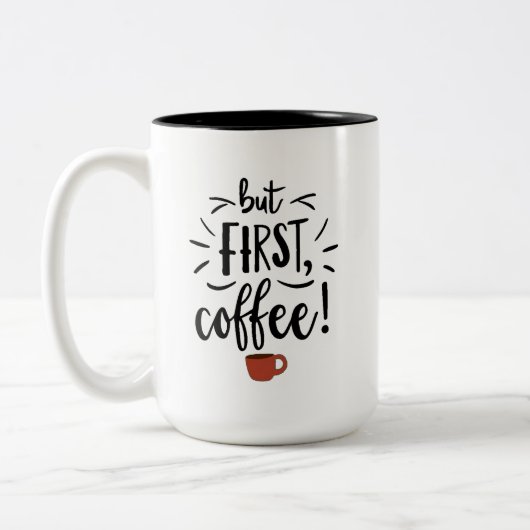 しかし最初のコーヒー ツートーンマグカップ (左)