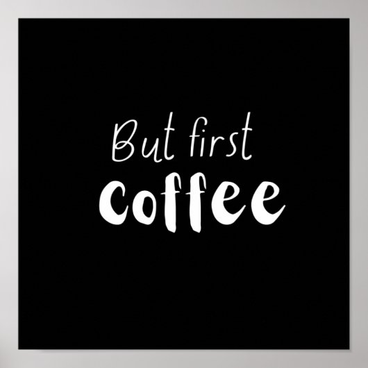 しかし最初のコーヒー ポスター (正面)