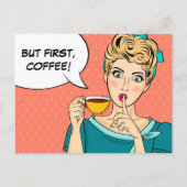 しかし最初のコーヒー ポストカード (正面)