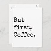 しかし最初のコーヒー ポストカード (正面/裏面)