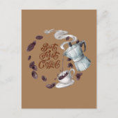 しかし最初のコーヒー ポストカード (正面)