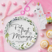 しかし最初のミモサスブライダルシャワー ペーパープレート (パーティー)