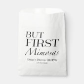 しかし最初のミモサス |ミニマルブライダルシャワー フェイバーバッグ (正面)