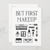 しかし最初のメイク ポストカード (正面/裏面)