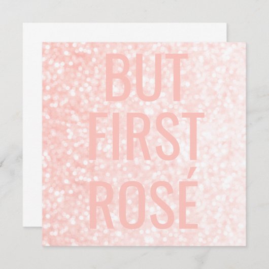 しかし最初のロゼ |赤面ピンクワインおもしろい (正面/裏面)