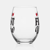 しかし最初のワインの茎のないガラス ステムなしワイングラス (左)