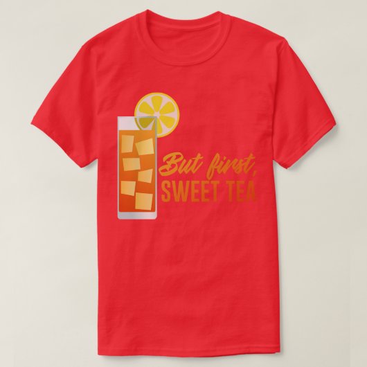 しかし最初の甘いお茶 Tシャツ (デザイン正面)