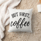 しかし最初コーヒー枕 クッション (ブランケット)