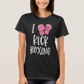 しかし最初Kickboxingおもしろいなレディースギフト Tシャツ (正面)