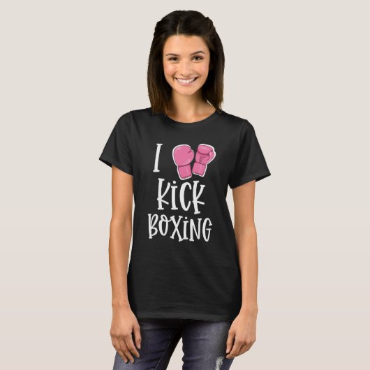 しかし最初Kickboxingおもしろいなレディースギフト Tシャツ (正面フル)