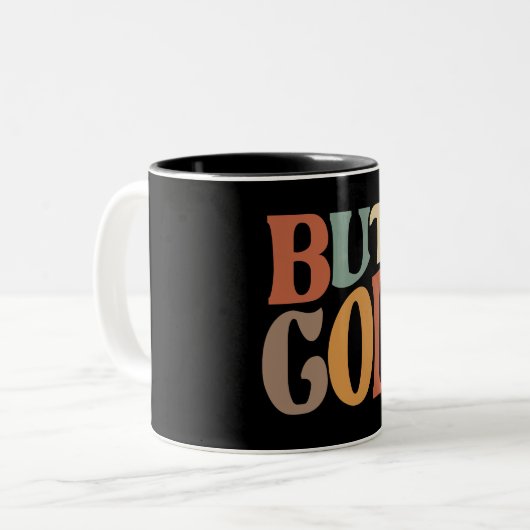 しかし神のクリスチャン感動的引用文 ツートーンマグカップ (正面左)