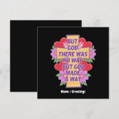 しかし神は道を作った、神は不可能を可能にした 招待状 (正面/裏面)