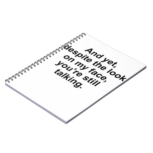 しかし私の顔を見てもあなたはは ノートブック (左側)