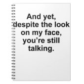 しかし私の顔を見てもあなたはは ノートブック (正面)