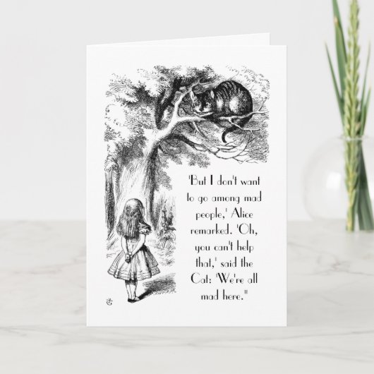 しかし私は気違いの人々間で行きたいと思いません カード (正面)