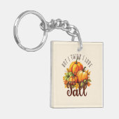 しかし私は考え秋が大好き – パンプキンス&離れ キーホルダー (正面左)