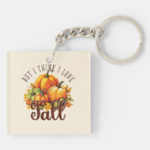 しかし私は考え秋が大好き – パンプキンス&離れ キーホルダー (裏面)