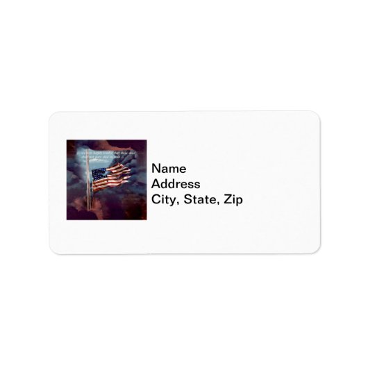 しかし落ちた、煙忘れのフラグのアドレス ラベル (正面)