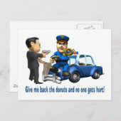 しかし警官ラブドーナツ ポストカード (正面/裏面)