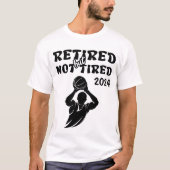 しかし退職した、疲れていない引退バスケのスポーツ Tシャツ (正面)