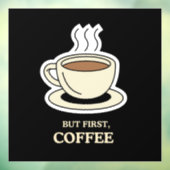 しかし、まず、コーヒーコおもしろいーヒー愛好家 ウィンドウサイン (シート3)