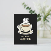 しかし、まず、コーヒーコおもしろいーヒー愛好家 ポストカード (スタンド正面)