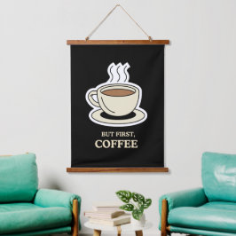 しかし、まず、コーヒーコおもしろいーヒー愛好家 吊り下げ型タペストリー