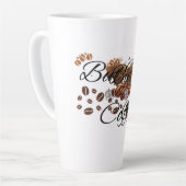 しかし、まず、コーヒー"セラミックパーソナライズされたラテマグカップ カフェラテマグ (左アングル)