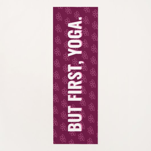 しかし、まず、ヨガとドーナツおもしろいパターモダンンヨガ ヨガマット (正面)