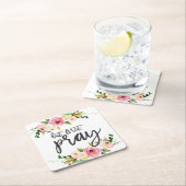 しかし、まず、祈フローラ祈りの言葉ボホフローラ スクエアペーパーコースター (インサイチュ)