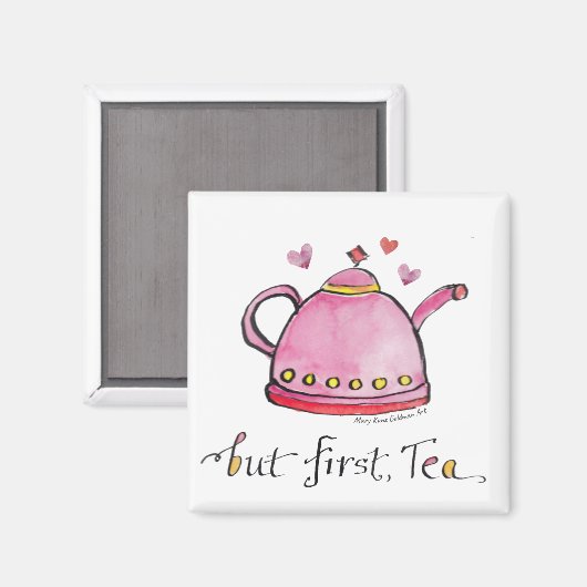 しかし、まず、茶の手お洒落のキッ図解入りの、写真付きのチン マグネット (正面/裏面)