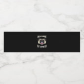 しかし、カフェイン入りコーヒー骨格の手のハート ペットボトルラベル (シングルラベル)