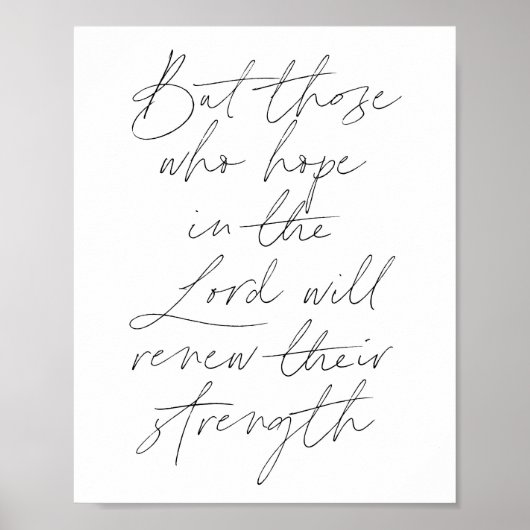 しかし、主の中で望む者たちは、彼らの新しい心を開くであろう ポスター (正面)