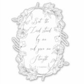 しかし、主は私の聖書の聖句にリースをもって立っていた シール (正面)