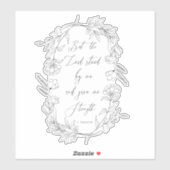 しかし、主は私の聖書の聖句にリースをもって立っていた シール (シート)