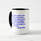 しかし、主を待つ者は主を待つであろう。 マグカップ (正面左)
