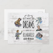しかし、夢は境界を知ることEarhart ポストカード (正面/裏面)