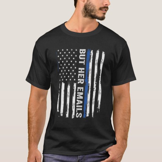 しかし、彼女の電子メールの米国国旗 Tシャツ (正面)
